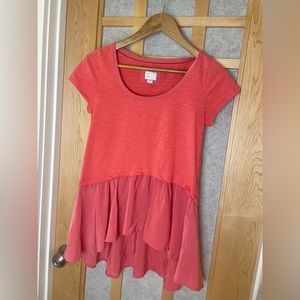 Anthropologie XS short sleeve top